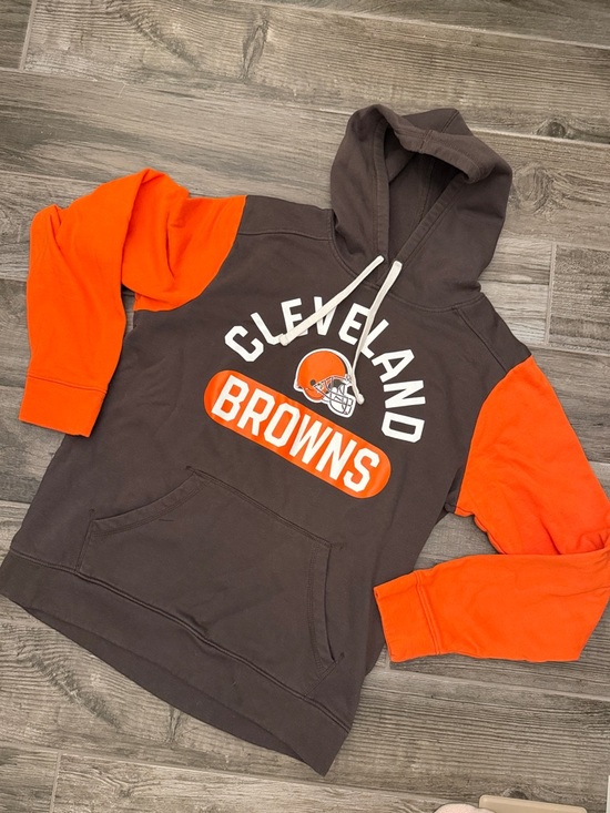 Fanatics Tops - Fanatics Cleveland Browns Brown and Orange Pullover Hoodie